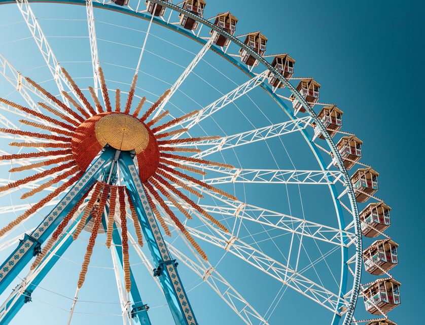 A ferris wheel