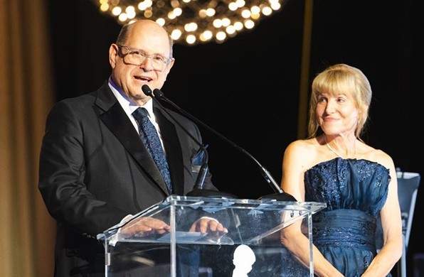 Mickey Segal giving a speech for St. Jude Children's Research Hospital - thumbnail
