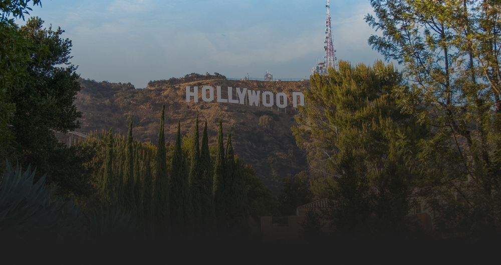The Hollywood sign