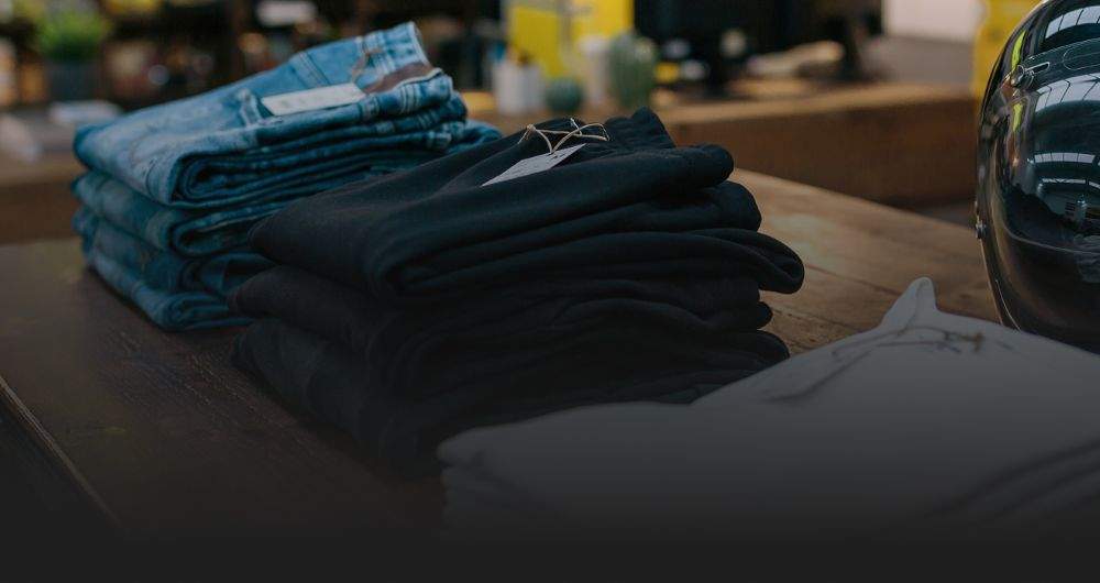 Clothes in a store