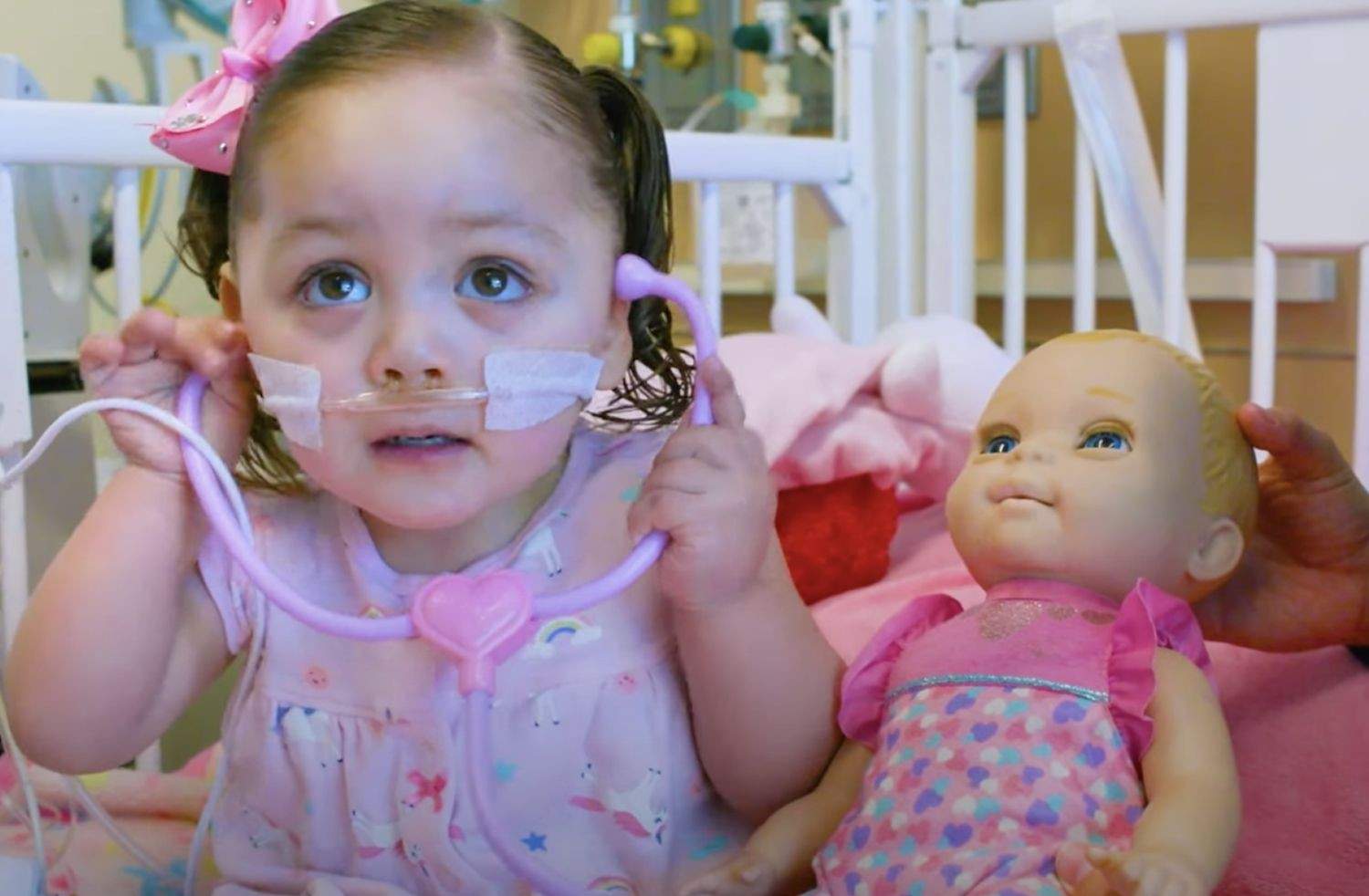 A young girl at Children’s Hospital Los Angeles