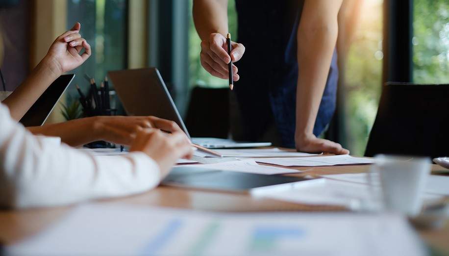 Bookkeeping in an office