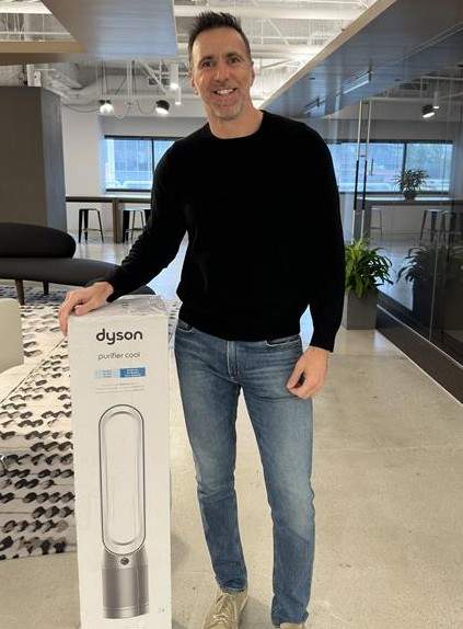 Winning a Dyson air purifier