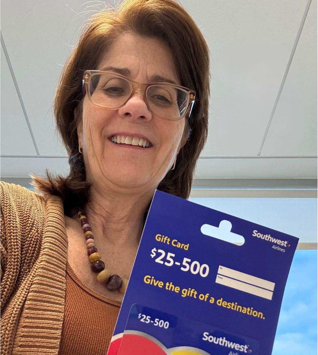 Winning a Southwest Airlines gift card
