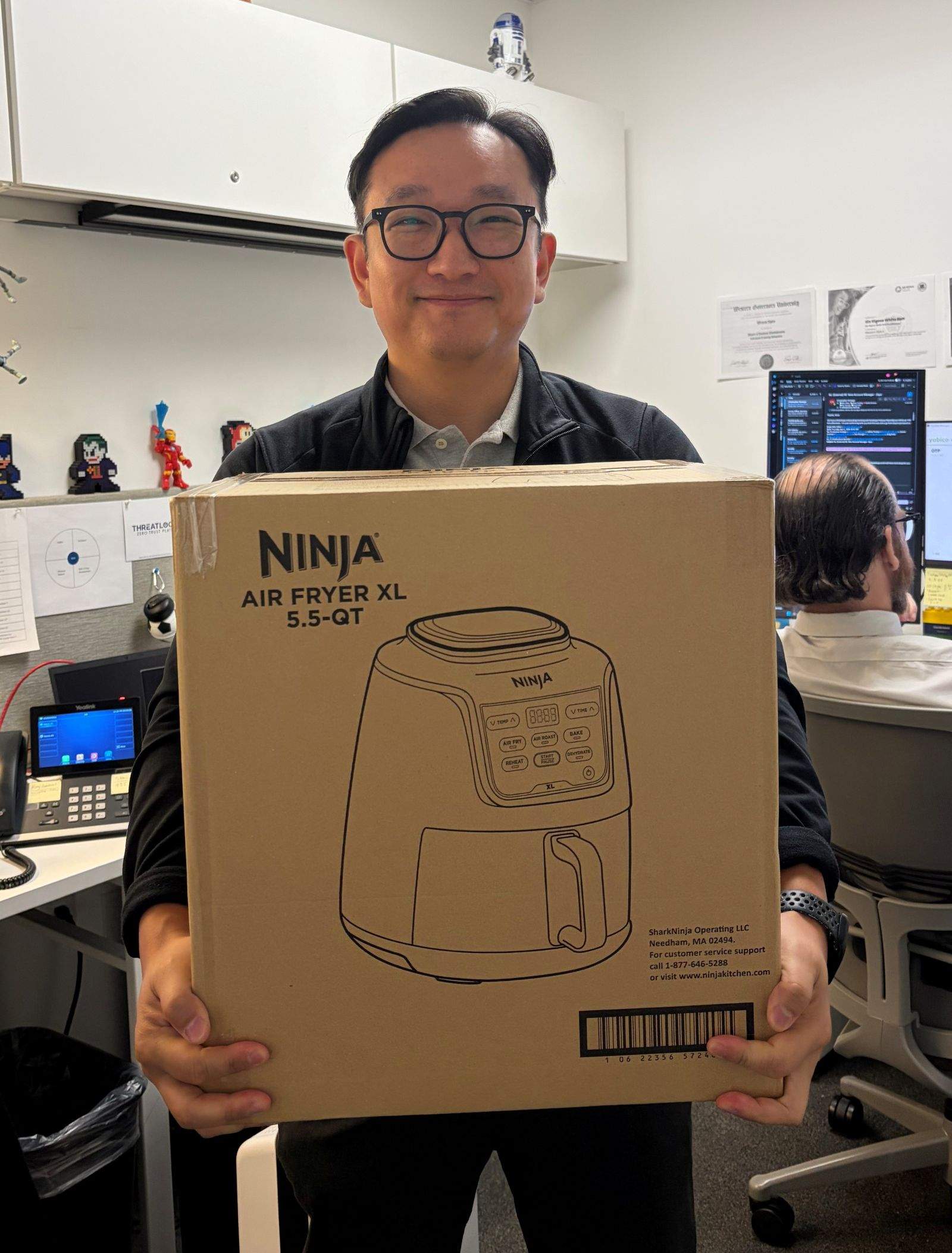 Winning a Ninja air fryer